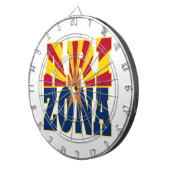 アリゾナ州旗文字 ダーツボード (正面右)