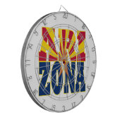 アリゾナ州旗文字 ダーツボード (正面左)