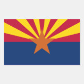 アリゾナ州旗統一された州国 長方形シール (正面)