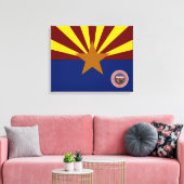 アリゾナ州旗 キャンバスプリント (インサイチュ (リビング))