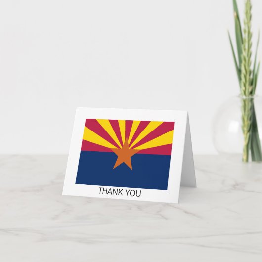 アリゾナ州旗 サンキューカード (正面)