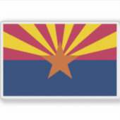 アリゾナ州旗 シール (正面)