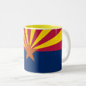 アリゾナ州旗 ツートーンマグカップ (正面右)