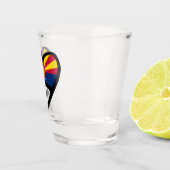 アリゾナ州旗(ハート) ショットグラス (右)