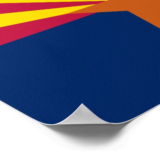 アリゾナ州旗 ポスター (角)