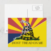 アリゾナ州旗 ポストカード (正面/裏面)
