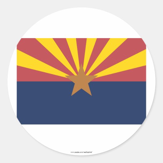 アリゾナ州旗 ラウンドシール (正面)