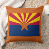 アリゾナ州旗：星の日没、銅州 クッション (ブランケット)