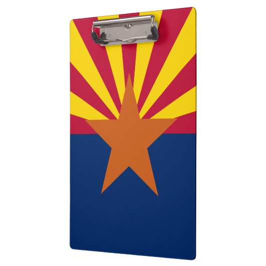 アリゾナ州旗:星の日没、銅州 クリップボード (左)