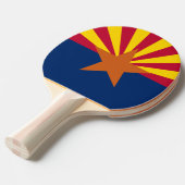 アリゾナ州旗：星の日没、銅州 卓球ラケット (正面アングル)