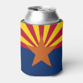 アリゾナ州旗：星の日没、銅州 缶クーラー (缶正面)