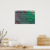 アリゾナ州法 ポスター (キッチン)