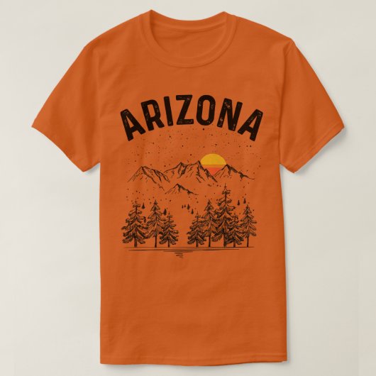 アリゾナ州立大学 ヴィンテージ レトロ Tシャツ (デザイン正面)