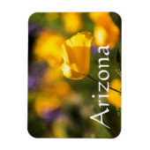 アリゾナ州踊りケシ畑 マグネット (縦)