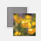 アリゾナ州踊りケシ畑 マグネット (正面/裏面)