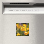 アリゾナ州踊りケシ畑 マグネット (インサイチュ (食洗機))