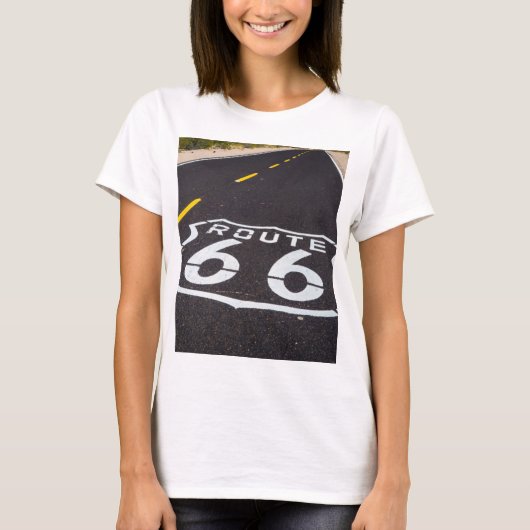 アリゾナ州66ハイウェイマーカー Tシャツ (正面)