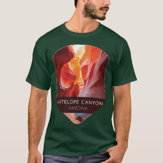 アリゾナ州 アンテロープキャニオン レトロ Tシャツ