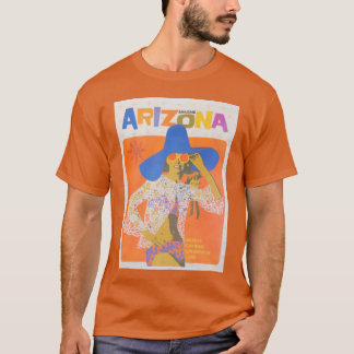 アリゾナ州 ビンテージ トラベル ポスター アリゾナ州 ビンテージ 旅行 Tシャツ