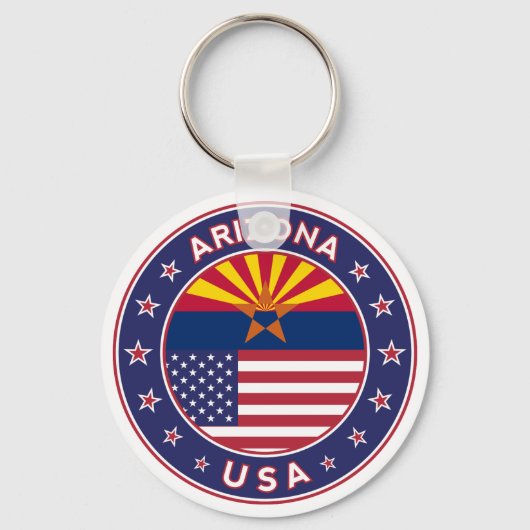 アリゾナ州，米国州 キーホルダー (正面)