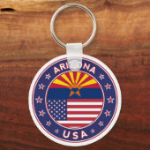 アリゾナ州，米国州 キーホルダー (正面)