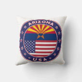 アリゾナ州，米国州 クッション (裏面)