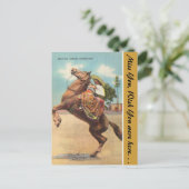 アリゾナ州，美しいメキシコの馬人女性 ポストカード (スタンド正面)