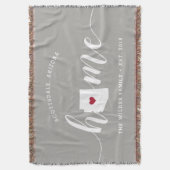 アリゾナ州 自宅 おしゃれ スローブランケット (正面縦)