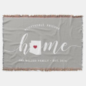 アリゾナ州 自宅 おしゃれ スローブランケット (正面)