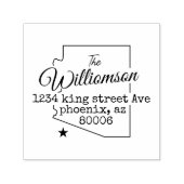 アリゾナ差出人住所スタンプ セルフインキングスタンプ (デザイン)