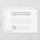 アリゾナ引っ越しましたの新しい住所のお知らせ 案内状 (裏面)