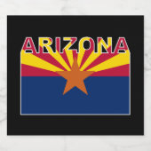 アリゾナ文字国旗 ビールラベル (シングルラベル)