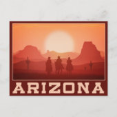 アリゾナ日没はがき ポストカード (正面)