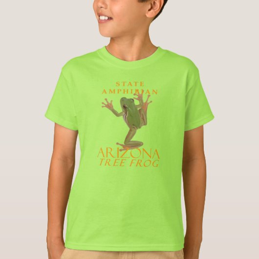 アリゾナ準州の両生類 アマガエル Tシャツ (正面)