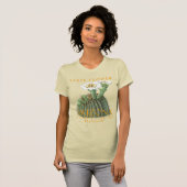 アリゾナ準州の花 サワーロサボテンの花 Tシャツ (正面フル)