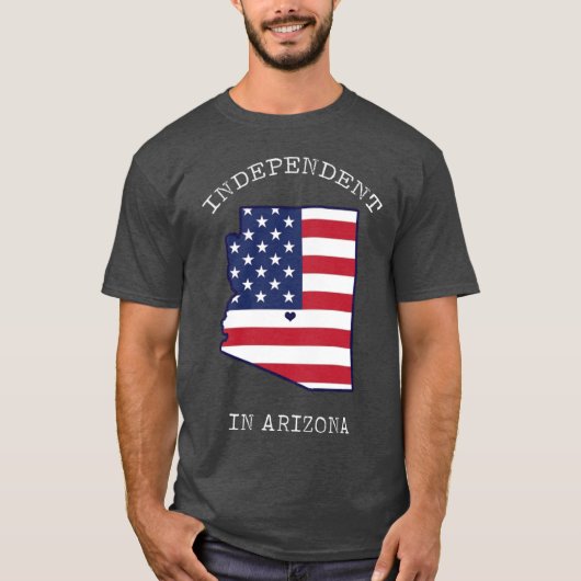 アリゾナ独立記念日7月4日シャツ Tシャツ (正面)