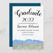 アリゾナ砂漠での卒業発表 案内状 (正面/裏面)