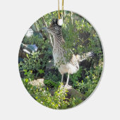 アリゾナ砂漠のアメリカのロードランナー セラミックオーナメント (左)