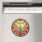 アリゾナ砂漠のサボテン マグネット (インサイチュ (食洗機))