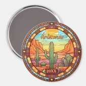 アリゾナ砂漠のサボテン マグネット (正面/裏面)