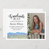 アリゾナ砂漠の写真卒業発表 案内状 (正面/裏面)