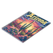 アリゾナ砂漠の夕日 ノートブック (左側)