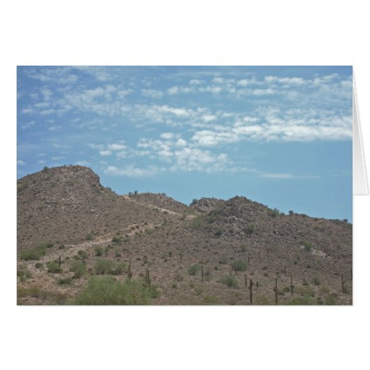 アリゾナ砂漠の屋外ハイキングトレイル南西 (正面横)