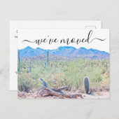 アリゾナ砂漠の移動案内はがき 案内ポストカード (正面/裏面)