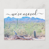 アリゾナ砂漠の移動案内はがき 案内ポストカード (正面)