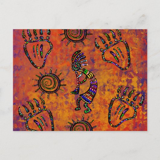 アリゾナ砂漠の芸術 ポストカード (正面)