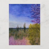 アリゾナ砂漠の風景の外の日 ポストカード (正面)