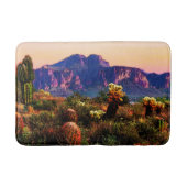アリゾナ砂漠の風景迷信マウンテン バスマット (正面)