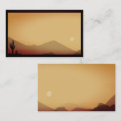 アリゾナ砂漠の風景 名刺 (正面/裏面)