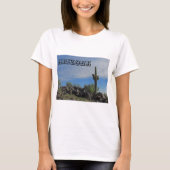 アリゾナ砂漠の風景Saguaro Cactusの写真 Tシャツ (正面)